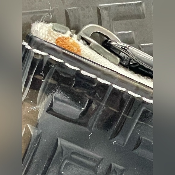 Rare Vintage Clear Black Zucca FF PVC Shopper Tote with Pouch - Picture 6 of 16